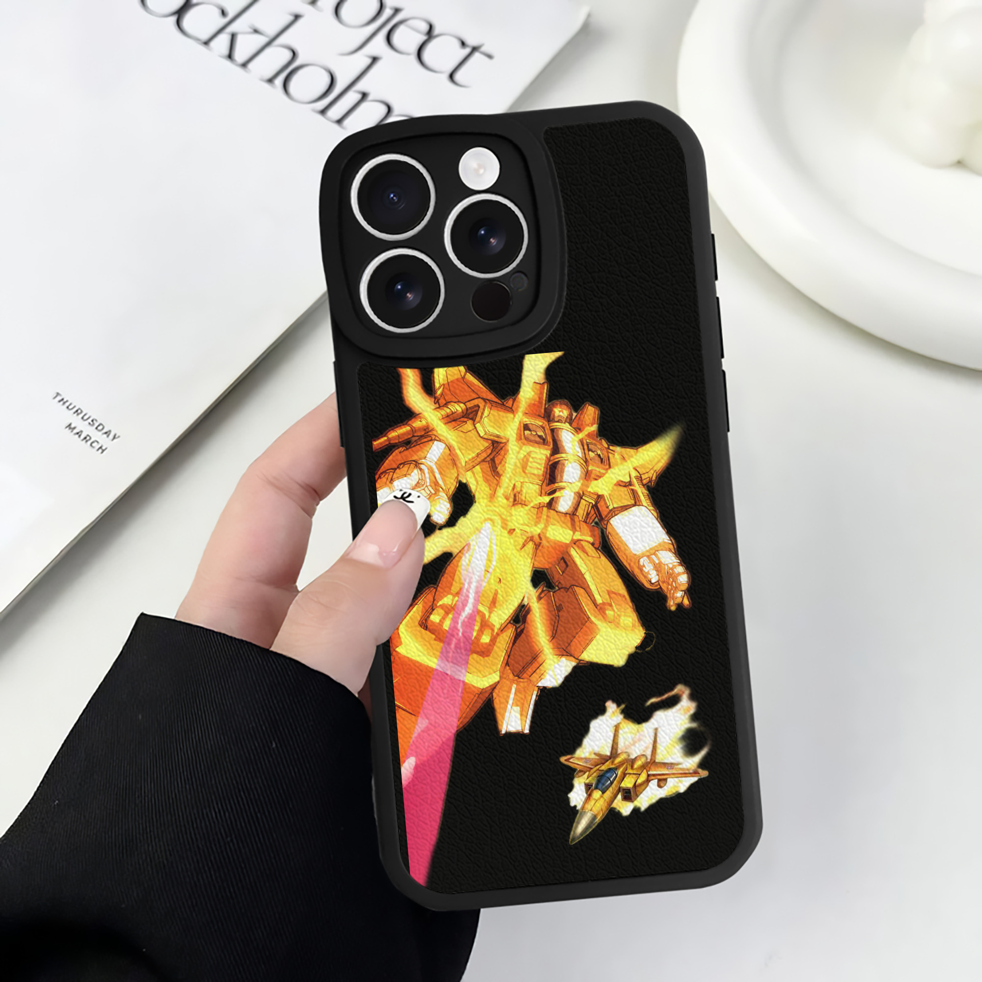 （画像用）  【iPhone 16シリーズ対応】シリコンスマホケース（レザー調） 材質：シリコン